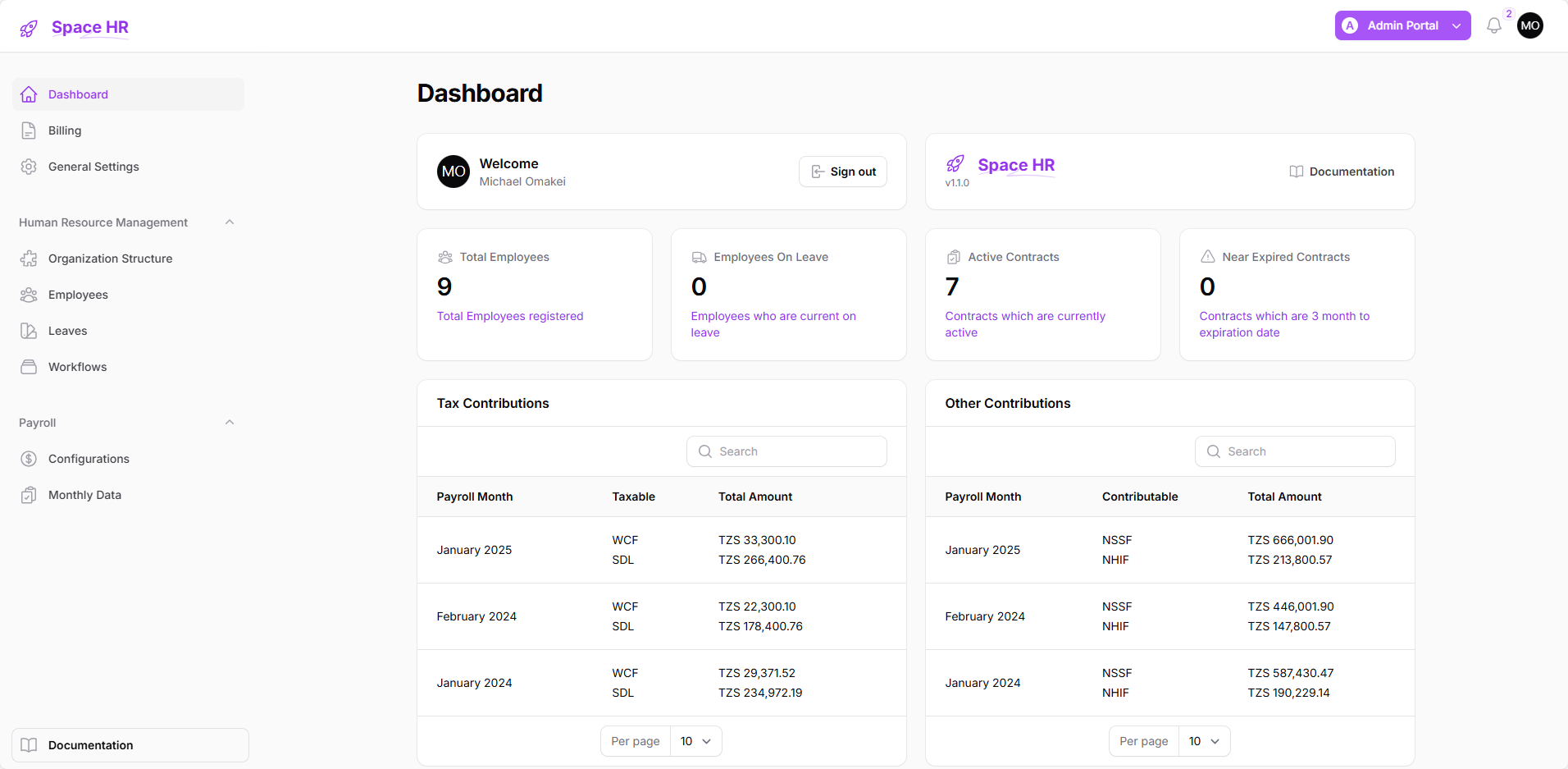 Space HR Dashboard